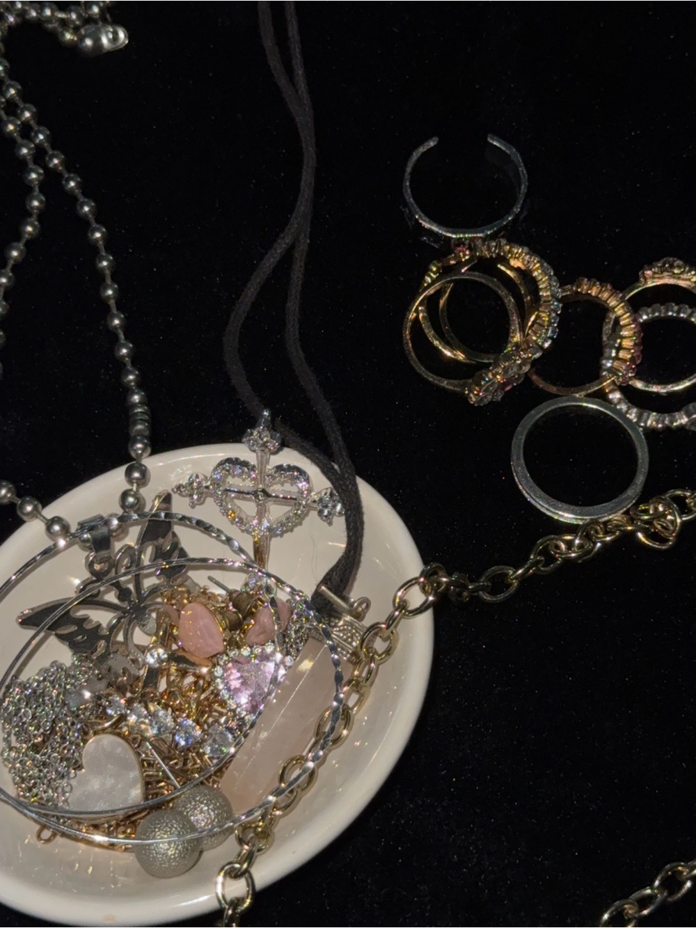 Jewelry Bundle - Necklaces, Rings and Earrings Lot Fashion Jewelry